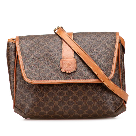 Pre-Loved Celine Macadam Coated Canvas Crossbody - Picture 1 of 10